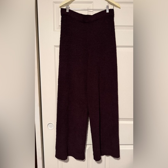 Victoria’s Secret Purple Cozy Knit Cardigan Pants Set Teddy Warm Loungewear - Picture 7 of 11